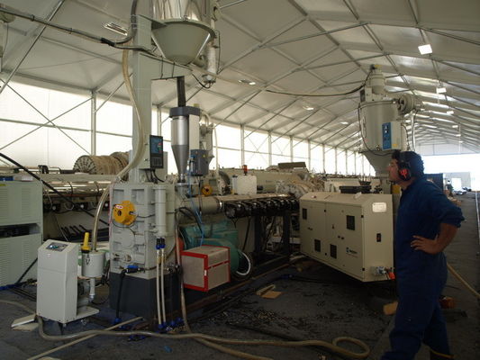 Under Ground HDPE Drainge Solid Pipe Machine 800kg/h Max Output Easy To Operate