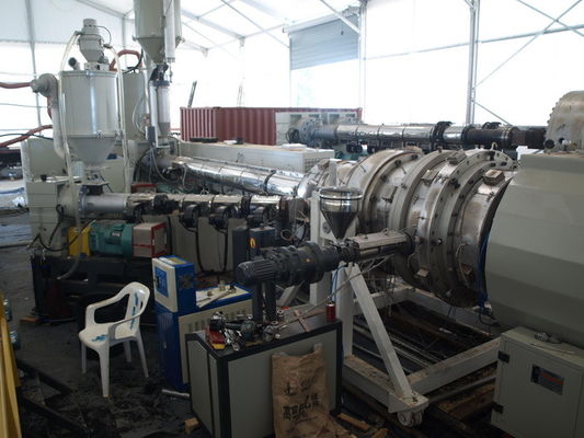 Under Ground HDPE Drainge Solid Pipe Machine 800kg/h Max Output Easy To Operate
